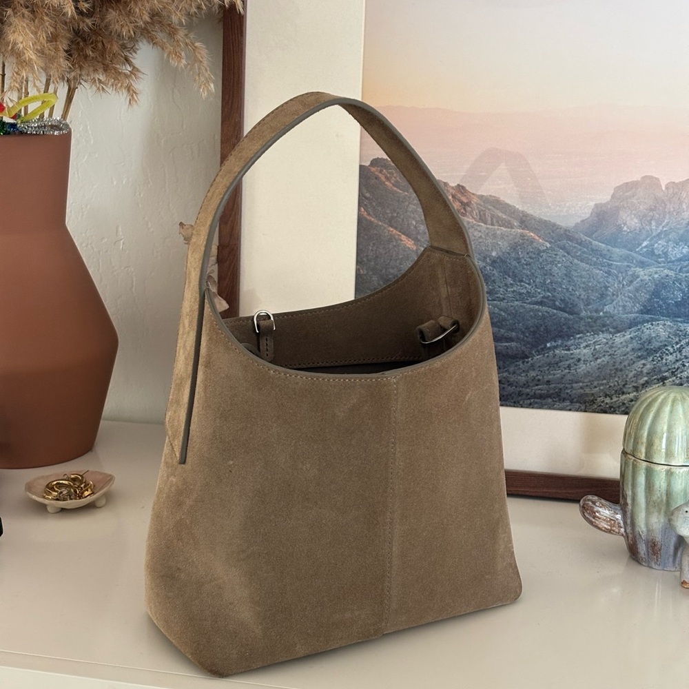 Banana Republic mini slouchy Vida Tan Suede Women's Bag